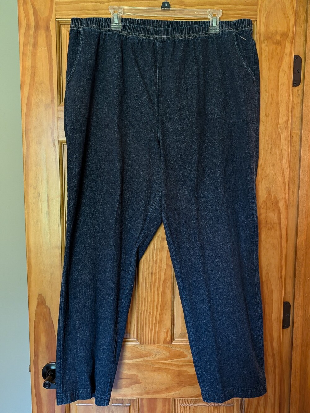 Croft & Barrow Stretch Elastic Waist Pull On Jeans Dark Wash Size 3X NWOT